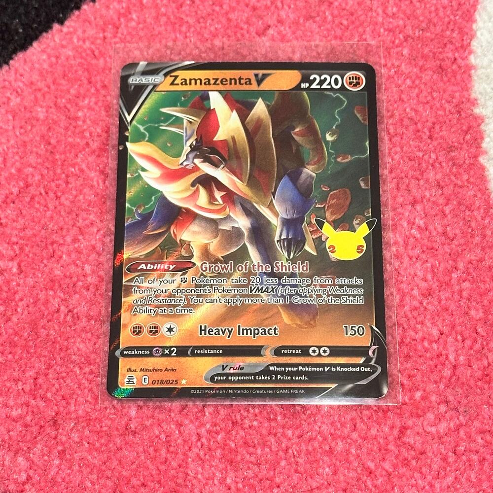 Zamazenta V #18 – Pokémon Celebrations – As Pictured